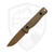Reiff F3 EDC Drop Point, OD Green Canvas Micarta, FDE PVD Magnacut - F311DGCMBLKA