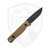 Reiff F3 EDC Drop Point, OD Green Canvas Micarta, DLC Magnacut - F311BGCMBLKA