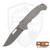 Demko MG AD20S Clip Point Frag Pattern Titanium, Stonewash 20CV