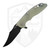 Hinderer XM-18 3.5" Bowie Translucent G10, Battle Black Titanium, Battle Black Magnacut