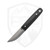 LT Wright Knives Pronghorn Scandi, Black G10,  O1