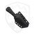 Aux Mfg Custom Coffin Tanto, Black G10, Acid Wash AEB-L