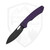 Bestechman Knives Firebird Purple G10, Black PVD D2 - BMK05D