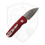 ProTech Runt 5 Red Aluminum, Wharncliffe Satin Magnacut - R5300-LTD Red