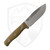 Hellbender Blade Co Snot Otter 4.0 OD Canvas Micarta, Two-Tone Satin CPM 3V