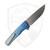 MachineWise Sonora Ice Blue Fade Sunray Milled Titanium with Titanium Bolster, Stonewash S90V - #1652