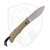 Jack Wolf Knives Timber Jack Ultralight FDE G10 Cross Hatch , Satin 154CM