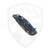 Hinderer Knives XM-18 3.25 Spear Point, Battle Blue Titanium, Coyote G10, Stonewash S45VN