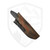 Black Bird Blades Kestrel, Black Griptech Scales, Brut De Forge Finish 80CRV2