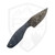 Black Bird Blades Kestrel, Blue Griptech Scales, Brut De Forge Finish 80CRV2