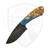 Black Bird Blades Crow Hunter, Resin Sea Shells Scales, Brut De Forge Finish 80CRV2