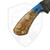 Black Bird Blades Crow Hunter, Resin Sea Shells Scales, Brut De Forge Finish 80CRV2