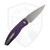TRM Atom, 3D Contoured Smooth Popsicle Purple G10, Stonewashed Magnacut - DLR-ATM-G10-3D