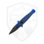 Kershaw Launch 12, Blue Aluminum, Carbon Fiber Inlay, Blackwash CPM-154 - 7130BLUBW