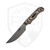 Hellbender Blade Co Outfitter White/Black/Brown G10, Stonewash Magnacut
