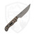 Hellbender Blade Co Outfitter White/Black/Brown G10, Stonewash Magnacut