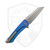 MachineWise Mojave, E-Blue Grenade Pattern Titanium, Stonewash S90V - #1131