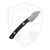 Hellbender Blade Co Newt Black G10, Stonewash Magnacut