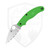 Spyderco UK Penknife Salt Green FRN, SpyderEdge Satin LC200N - C94SGR