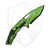 Heretic Knives Medusa Manual Recurve, Cel Shaded Toxic Green, Magnacut - H010-CS-TX