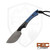 Gentry Custom Knives REC Exclusive Pocket Muk Segmented Blue Burlap & Black Canvas Micarta, Belt Satin Magnacut