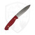 Lt Wright Shemanese Companion Scandi AEB-L, Red Linen Micarta, Kydex Sheath