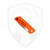 Klaken Grani Flipper Liner Lock, Orange G10, Satin D2 - B04