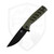Klaken Ranger Flipper Liner Lock, Green G10, Black D2