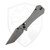 Aux Mfg Coffin Tanto Crossbar, Grey G10, Stonewash 14C28N - AUX005GRY