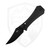 Aux Mfg Pocket Bowie Crossbar, Black Aluminum, Black PVD 14C28N - AUX-008BowieAluBlk