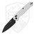 Kershaw Bel Air Trooper, White Aluminum, Black Magnacut - 6105WBLK