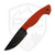 Black Bird Blades Hunter, Orange UV Reactive Griptech Scales, Brut De Forge Finish 80CRV2