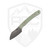 Hellbender Blade Co Newt, Natural Jade G10, Satin Magnacut, Kydex Sheath