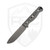 Hellbender Blade Co Mudpup 5, Black and Grey G10, Stonewash Magnacut