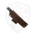 Hellbender Blade Co Mudpup 4, Black G10, Stonewash Magnacut