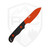 Hellbender Blade Co Ranch Hand, Black G10, Orange Magnacut