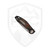 3LegDog Knives H4 Midi Drop Point, Black G10 with Stabilized Burl Inlay, Hand Rubbed RWL34 #26-08