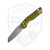 Microtech MSI Mini S/E, Fluted OD Green Aluminum, Stonewash M390MK - 210M-10FLOD