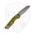 Microtech MSI Mini S/E, Fluted OD Green Aluminum, Stonewash M390MK - 210M-10FLOD