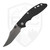 Hinderer Knives XM-18 Bowie Non-Flipper, Bead Blast Blue Titanium, Black G10, Stonewash Magnacut
