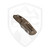 Hinderer Knives XM-18 Bowie Non-Flipper, Bead Blast Bronze Titanium, Red G10, Stonewash Magnacut