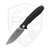 Ironfly Zesty Linerlock Flipper, Black G10 w/ Glass Breaker, Satin VG-10 - VF01-BK