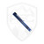 ProTech Vero Designs Synapse 2, Blue Aluminum, Stonewash MagnaMax - VERO2101-Blue MM