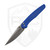 ProTech Avalon, Knurled Battleworn Blue Aluminum, Stonewashed Magnacut - PN1101-BW Blue