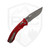 Microtech Amphibian Mini Ram-Lok, Red Frag Aluminum, Apocalyptic M390MK - 137MRL-10APFRRD