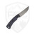 TRM Tagalong Fixed Blade, Black and Blue Richlite, Stonewash Magnacut