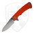 Hinderer Knives Project X Sheepsfoot Orange G10, Stonewash Magnacut