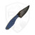 Black Bird Blades Custom Kestrel, Blue GripX Handle, 80CRV2 w/ Mild Steel Jacket