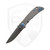 Spartan Blades Harsey 3.25", Stonewash Titanium w/ Blue Hardware, Stonewash Magnacut