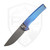 Machinewise Sonora, Anodized Blue Titanium w/ Silver Bolster S90V - #2253